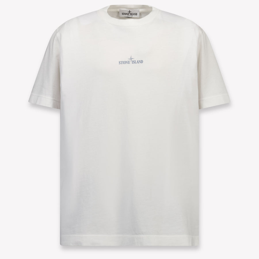 Stone Island Enfants Garçons T-shirt dans Blanc