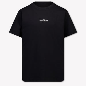 Stone Island Kids Boys T-Shirt In Black