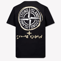 Stone Island Kids Boys T-Shirt In Black