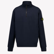 Stone Island Enfants Garçons Pull en Navy