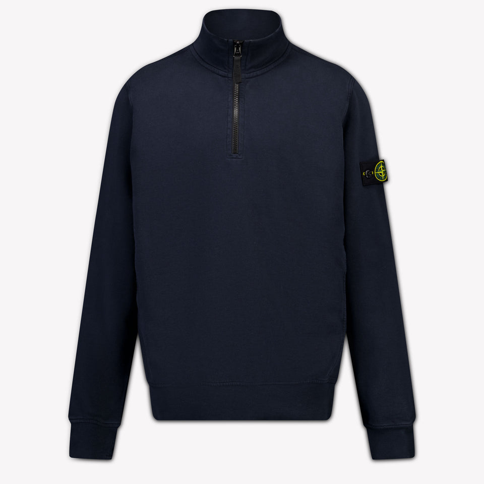 Stone Island Enfants Garçons Pull en Navy