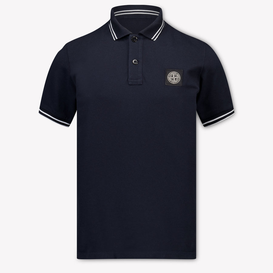 Stone Island Bambini Ragazzi Polo In Navy