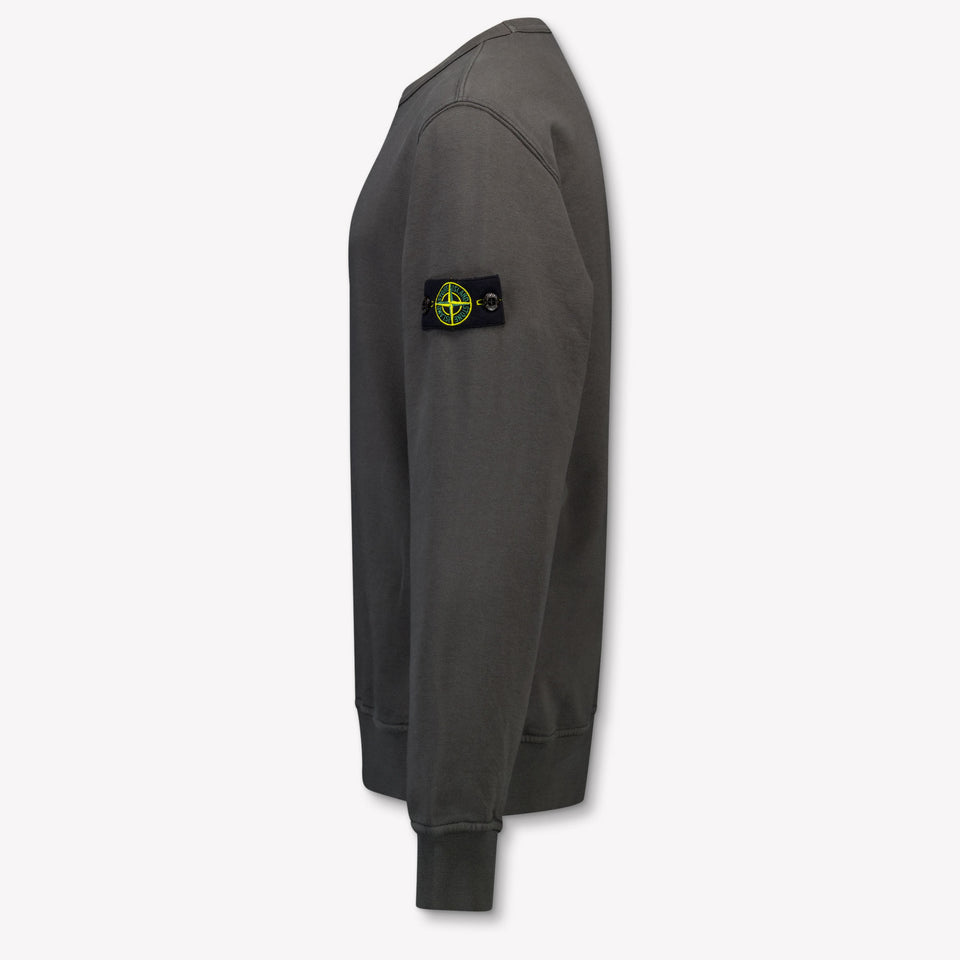 Stone Island Kids Boys Sweater In Anthracite