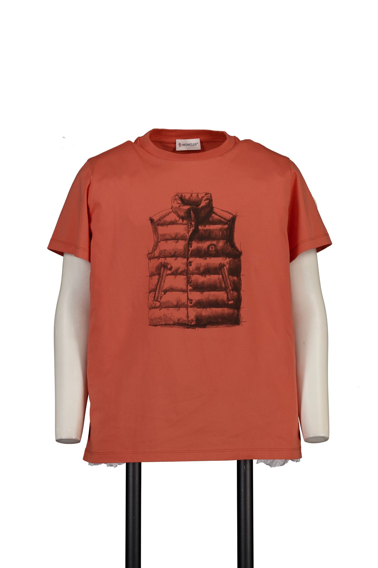Moncler Kinder Jungen T-Shirt In Orange