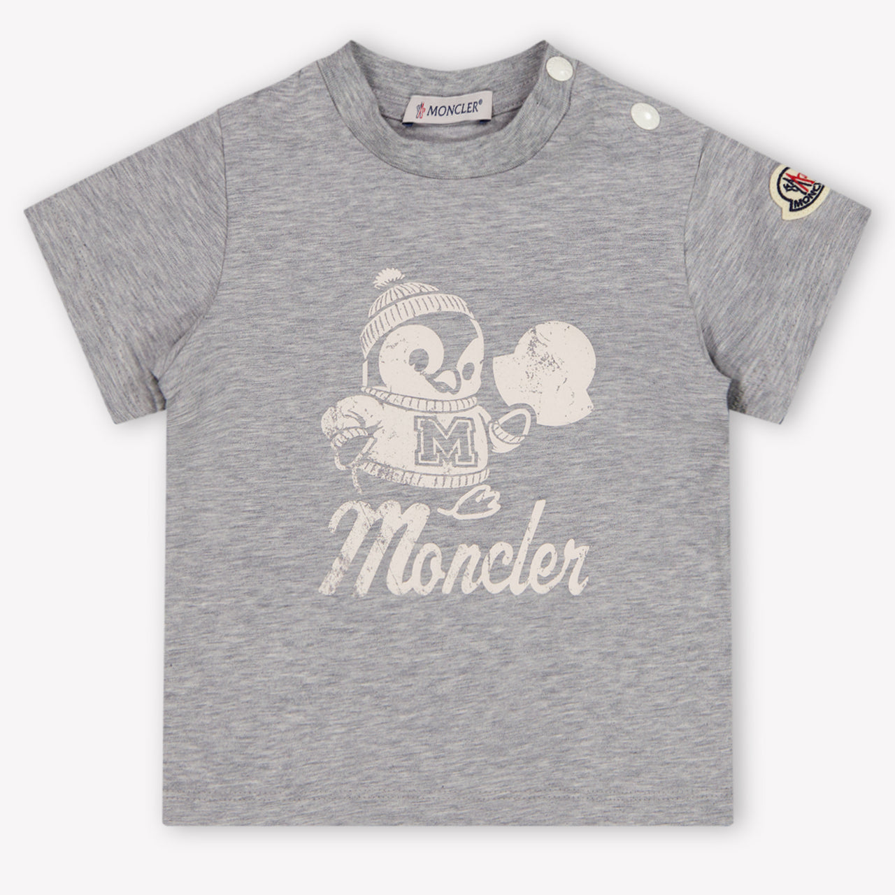 Moncler bebe Chicos Camiseta adentro Gris Claro