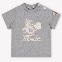 Moncler bebe Chicos Camiseta adentro Gris Claro