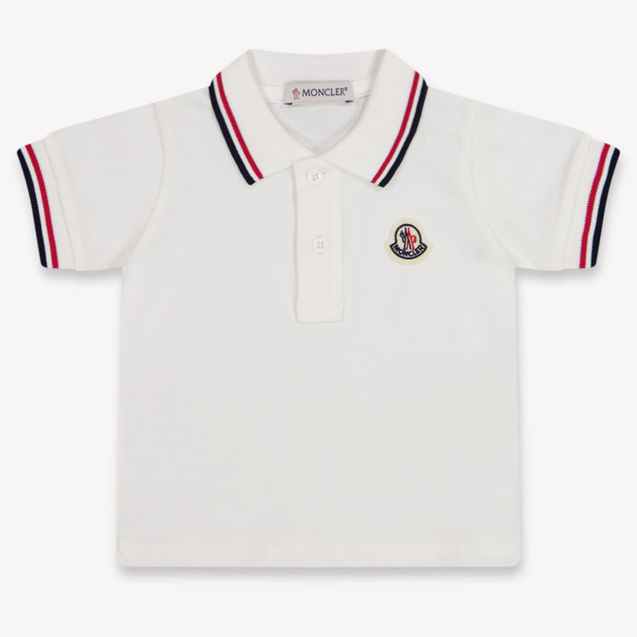 Moncler Bébé Garçons Polo En Blanc