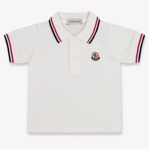 Moncler bebe Chicos polo en Blanco