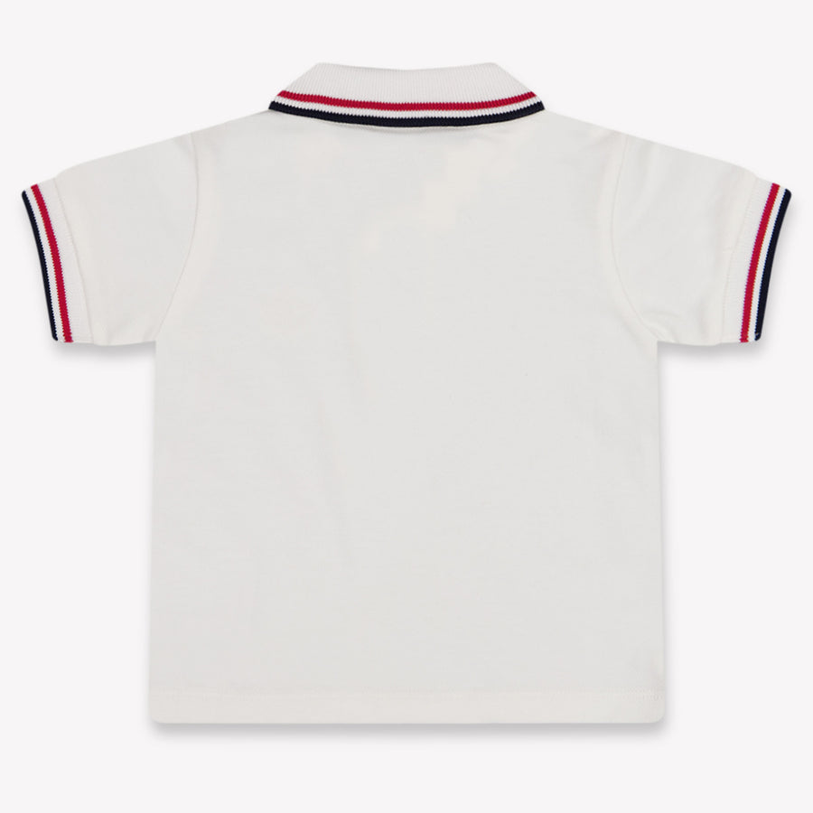 Moncler bebe Chicos polo en Blanco