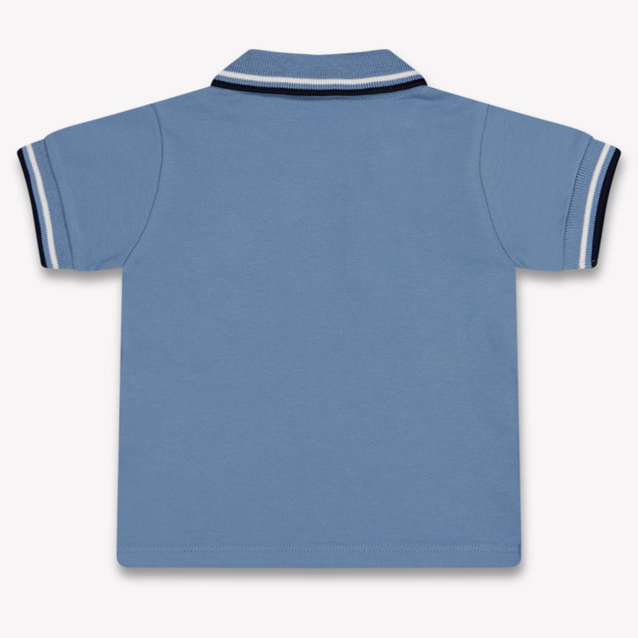 Moncler Bambino Ragazzi Polo In Blu