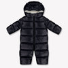Moncler Alanie Baby Unisex Ski Suits In Navy