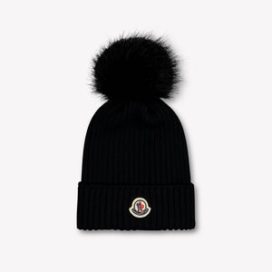 Moncler Kinder Mädchen Mütze In Schwarz