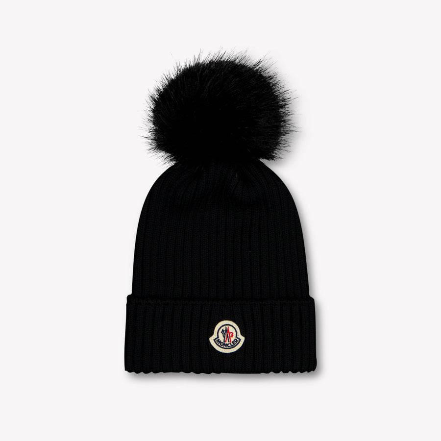 Moncler Kinder Mädchen Mütze In Schwarz