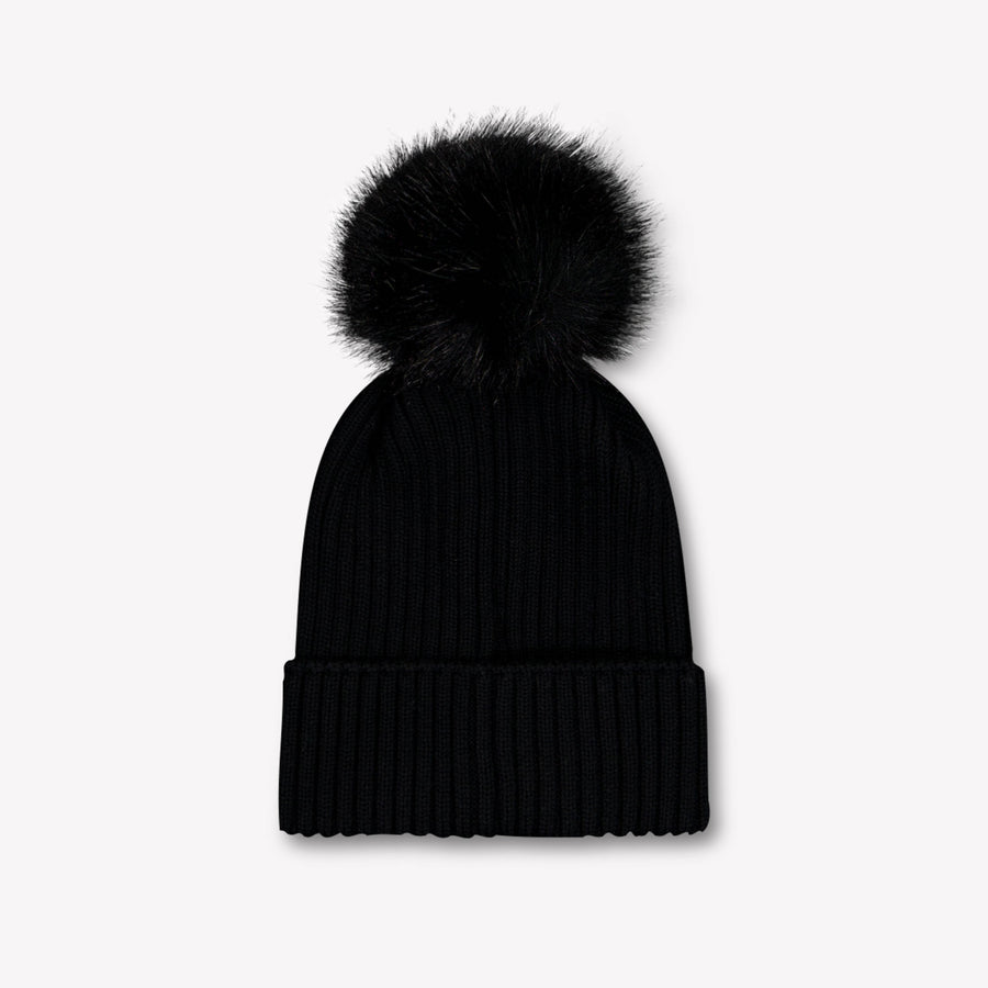 Moncler Kinder Mädchen Mütze In Schwarz