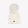 Moncler Kinder Mädchen Hut rein Grauweiß