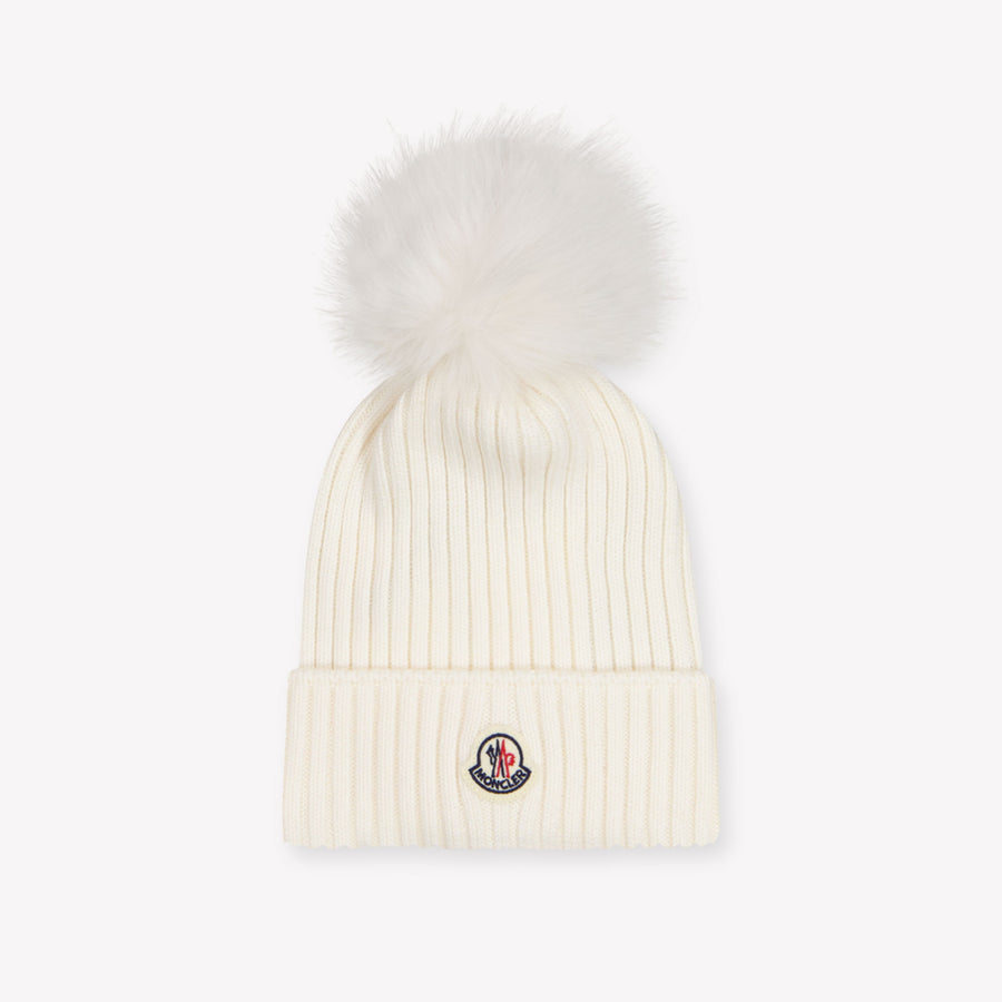 Moncler Bambini Ragazze Cappello dentro Off White