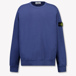 Stone Island Enfants Garçons Pull en Bleu