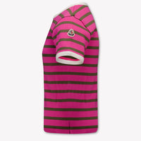 Moncler Enfants Filles T-shirt dans Fuchsia