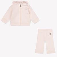 Moncler bebe Chicas Traje de jogging En Rosa claro
