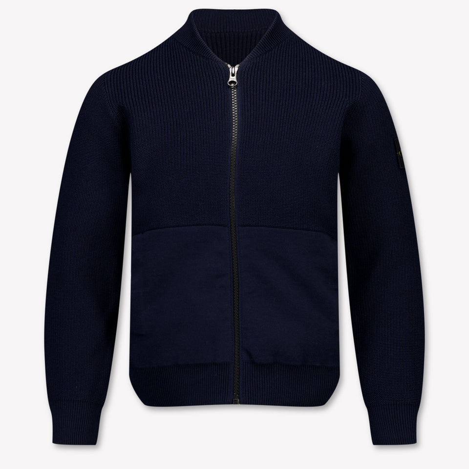 Stone Island Bambini Ragazzi Cardigan dentro Navy