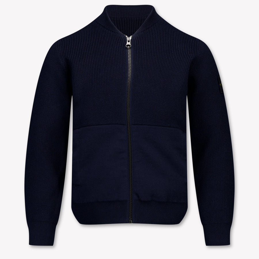 Stone Island Kinder Jungen Strickjacke In Marineblau