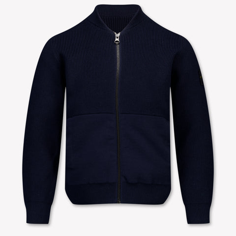 Stone Island Bambini Ragazzi Cardigan dentro Navy