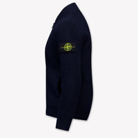 Stone Island Kinder Jungen Strickjacke In Marineblau