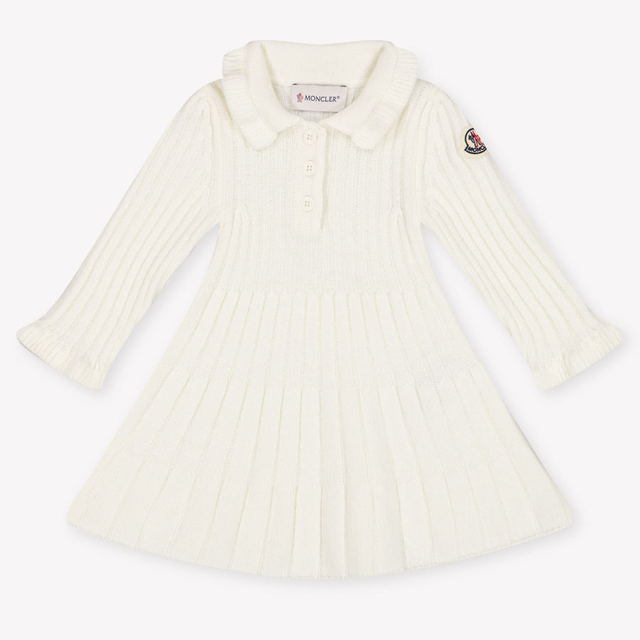 Moncler Baby Meisjes Jurk In Off White