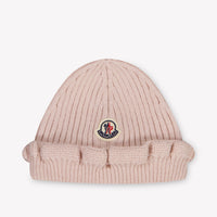 Moncler bebe Chicas sombrero en Rosa claro