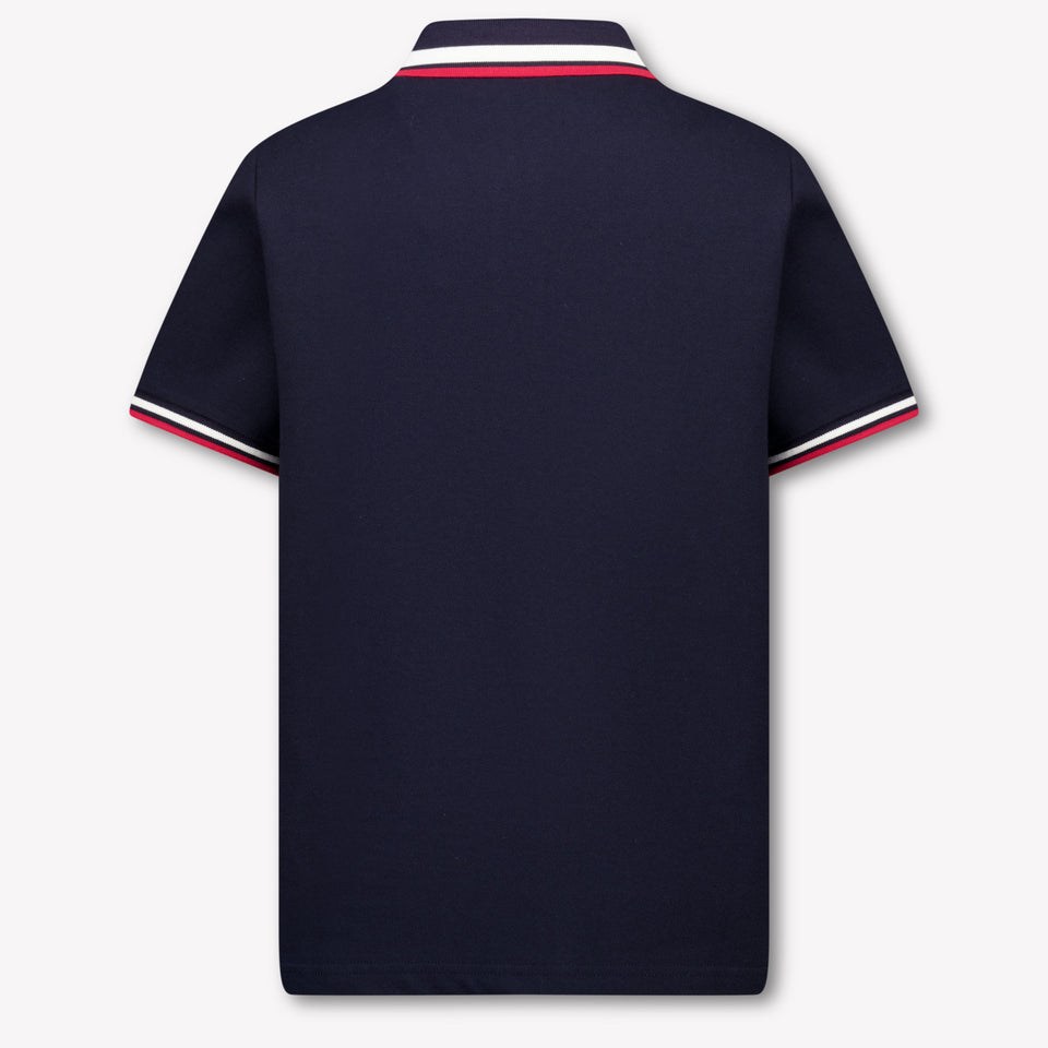 Moncler Enfants Garçons Polo En Navy