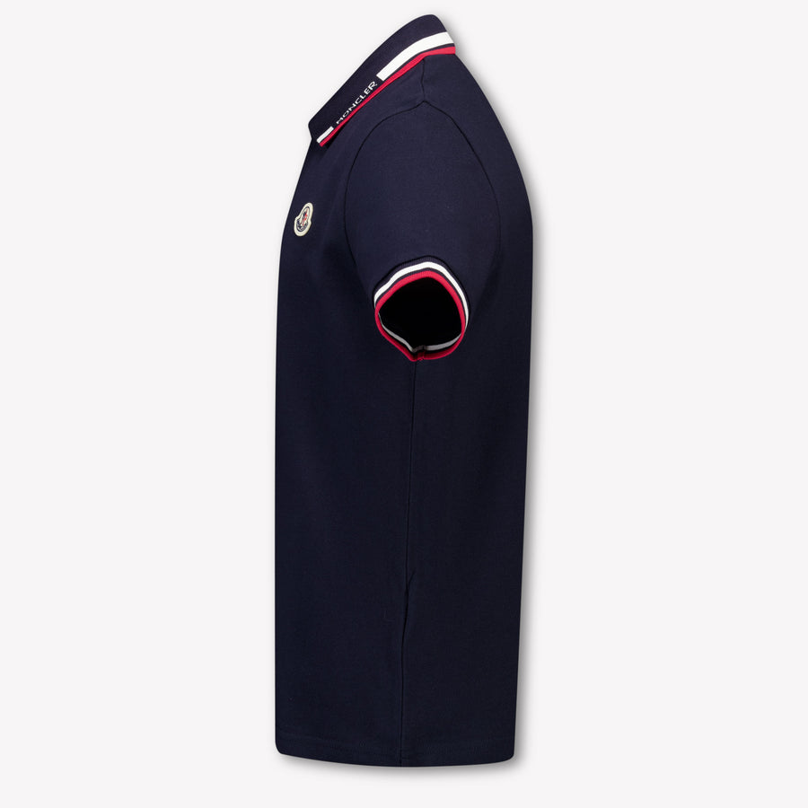 Moncler Bambini Ragazzi Polo In Navy