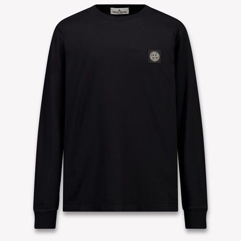 Stone Island Enfants Garçons T-shirt dans Noir