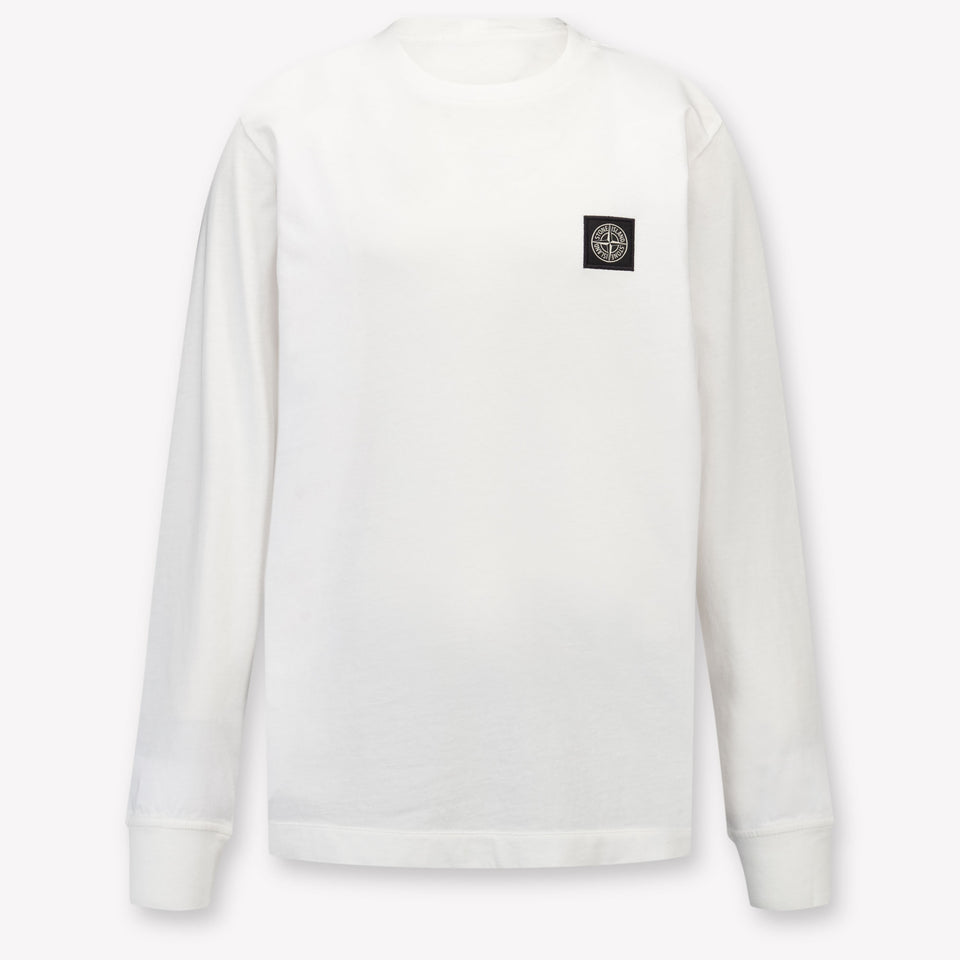 Stone Island Enfants Garçons T-shirt dans Blanc