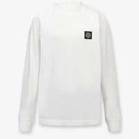 Stone Island Kids Boys T-Shirt In White