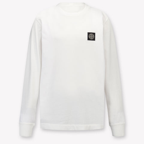 Stone Island Enfants Garçons T-shirt dans Blanc