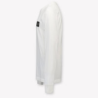 Stone Island Kids Boys T-Shirt In White