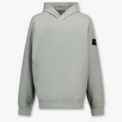 Stone Island Kinder Jungen Pullover rein Hellgrau