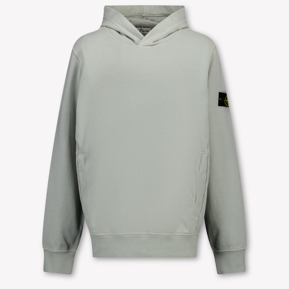 Stone Island Kinder Jungen Pullover rein Hellgrau