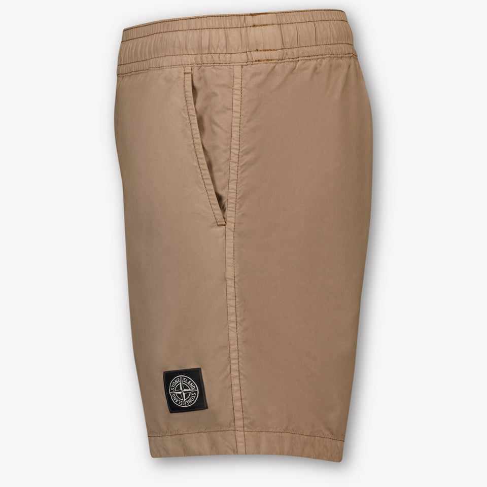 Stone Island Kids Boys Swimwear In Light Gray