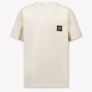 Stone Island niños Chicos Camiseta adentro Blanco Roto
