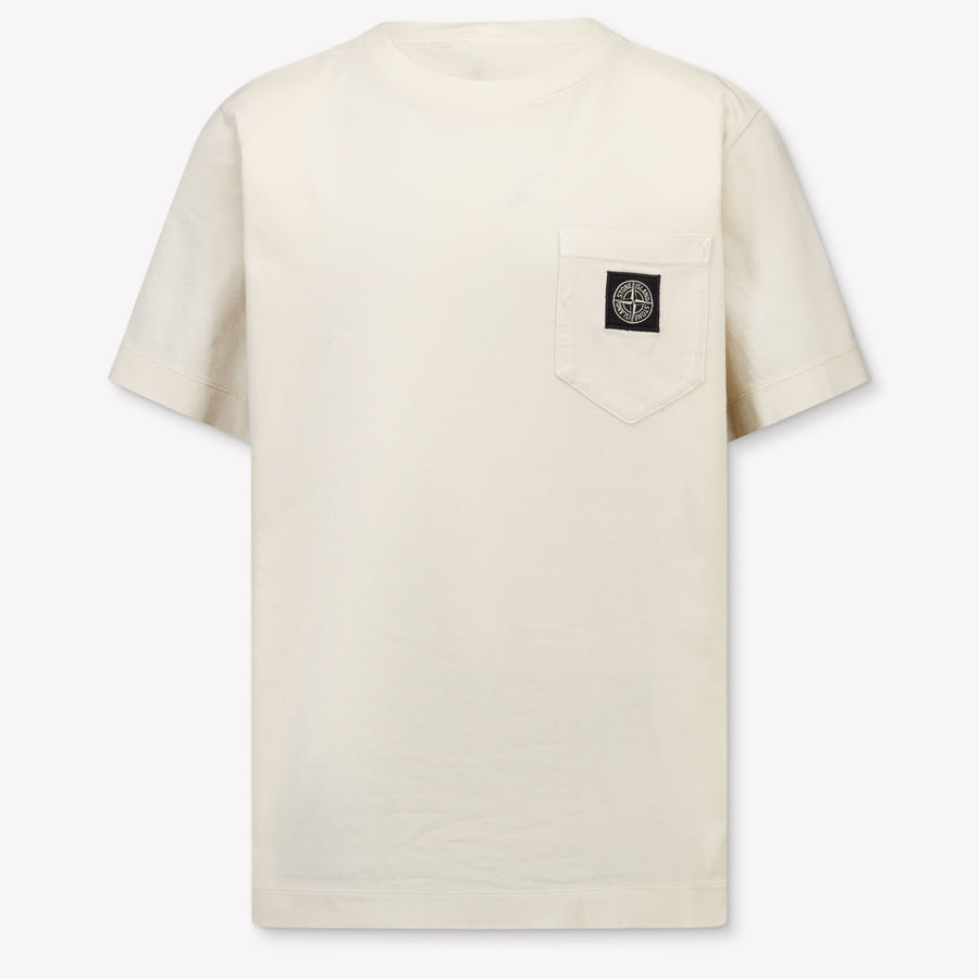 Stone Island niños Chicos Camiseta adentro Blanco Roto