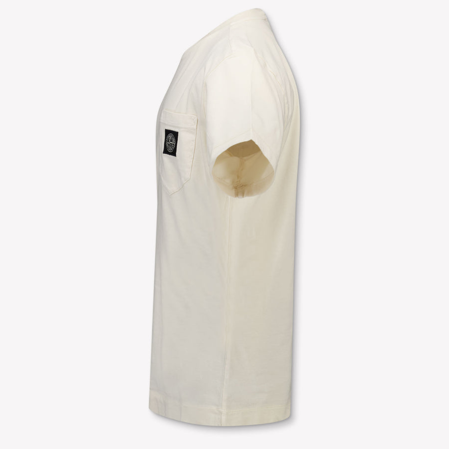 Stone Island niños Chicos Camiseta adentro Blanco Roto