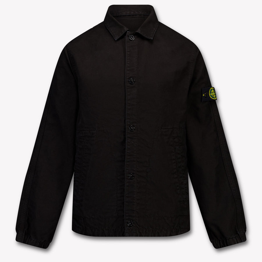 Stone Island Kinder Jungen Sommerjacke In Schwarz