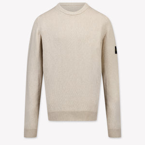Stone Island Kinder Jungen Pullover rein Beige