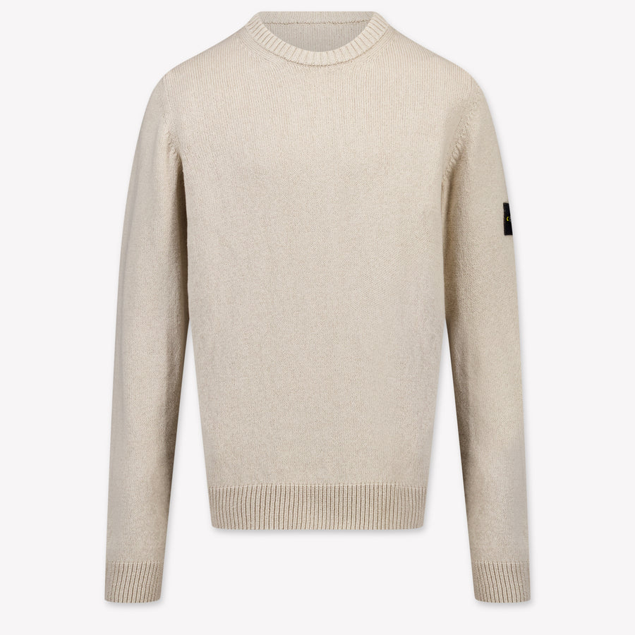 Stone Island Kinder Jungen Pullover rein Beige