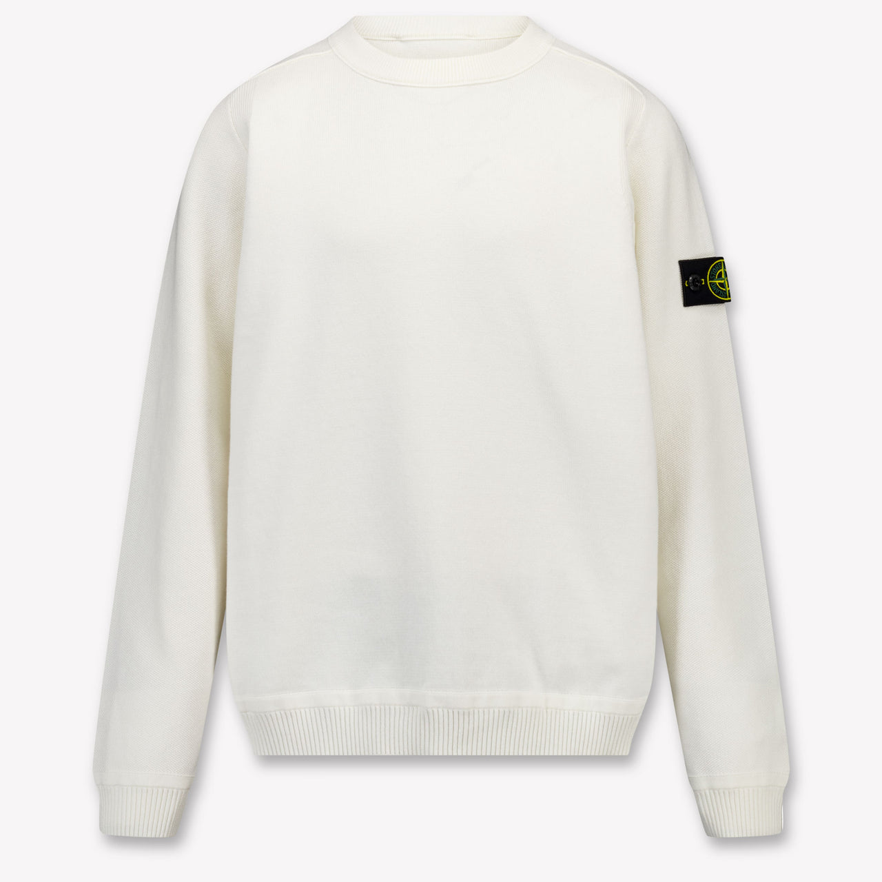 Stone Island Kids Boys Sweater In White