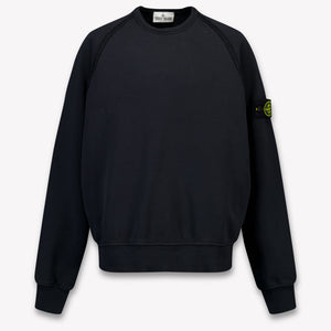 Stone Island Kinder Jungen Pullover rein Schwarz