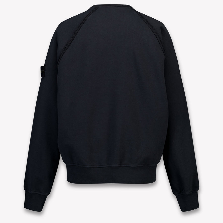 Stone Island Kinder Jungen Pullover rein Schwarz