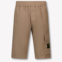 Stone Island Kids Boys Shorts In Light Gray
