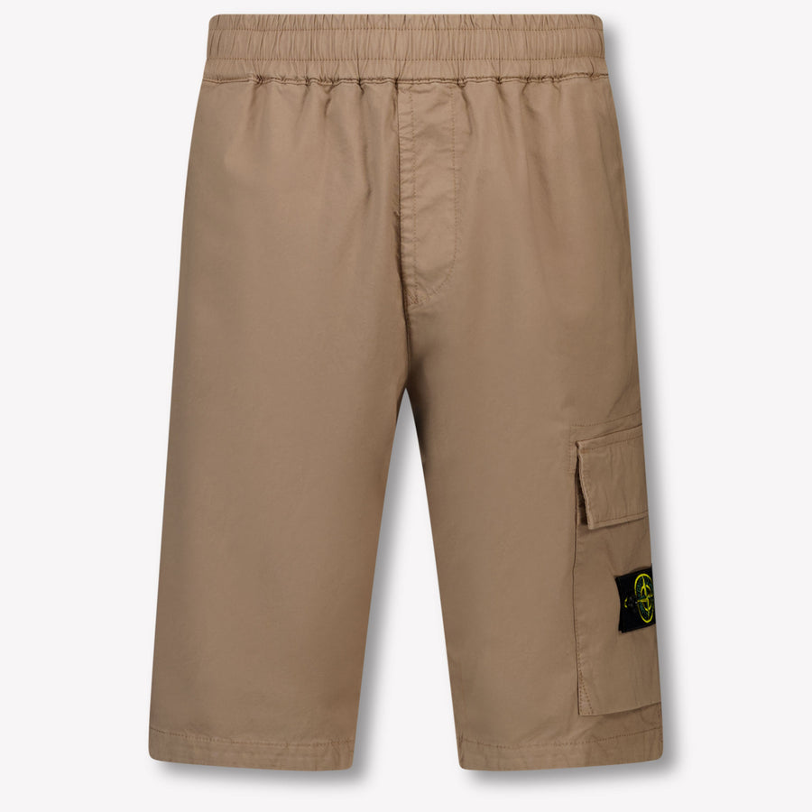 Stone Island Kids Boys Shorts In Light Gray